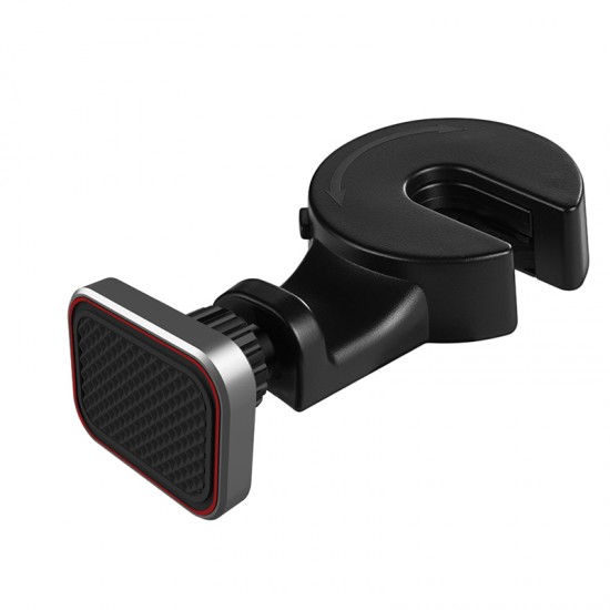 Magnetic car holder headrest mount Type 2 black-red