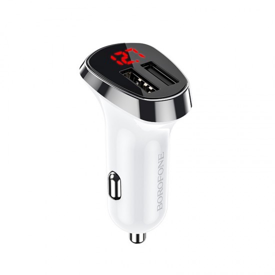 Borofone Car charger BZ15 Auspicious - 2xUSB - 2,4A white