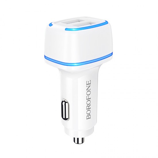 Borofone Car charger BZ14 Max - 2xUSB - 2,4A white