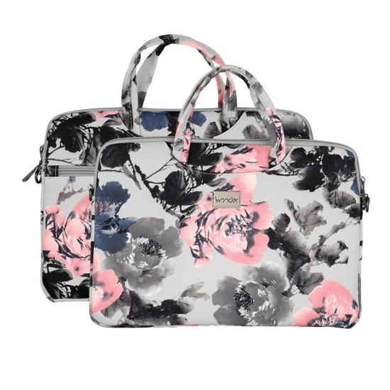 Wonder Briefcase Laptop 13-14 inches peonies