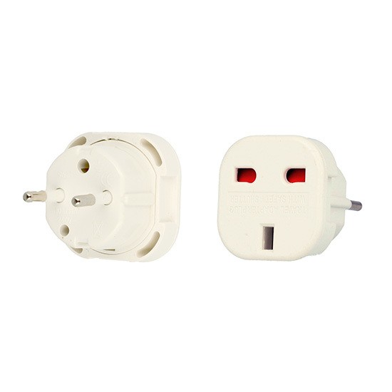 Charger Adapter - England-Poland - White